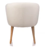 Krzesło STELLA CLUB z drewnianymi nogami - obrazek 3