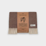 koc wełniany alpak brąz