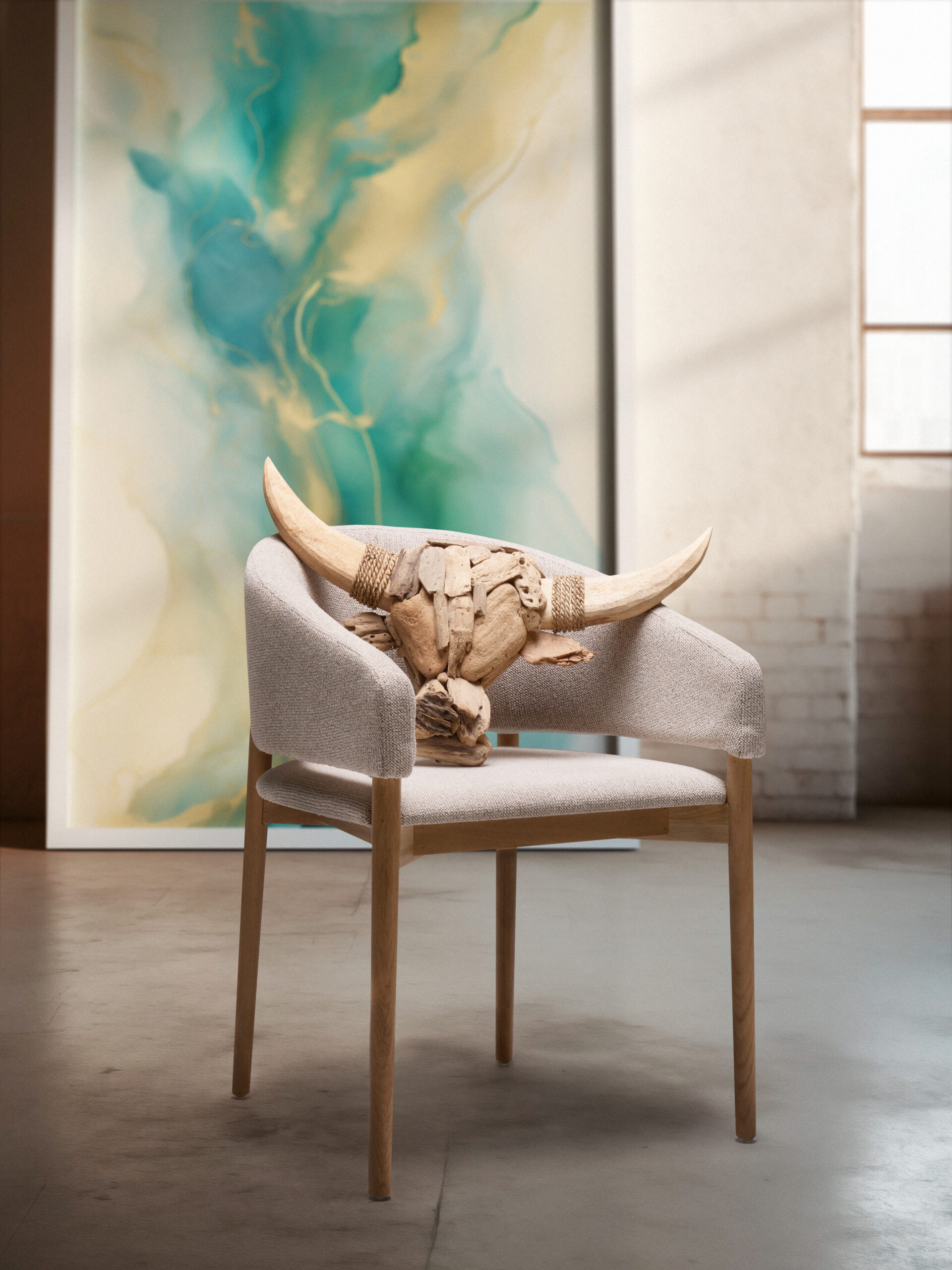 lukaluka666_photo_large_thin_empty_frame_leaning_against_wall_l_ Krzesło tapicerowane MONICA - obrazek 1