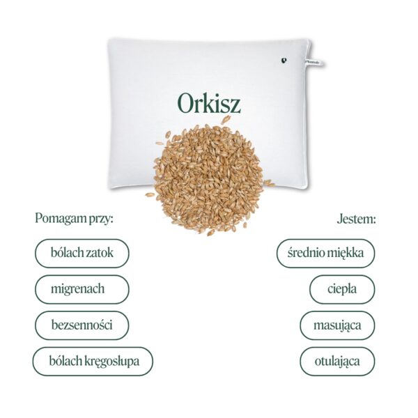 Poduszka z łuską orkiszu 40 x 40 cm MD - Plantule - obrazek 2