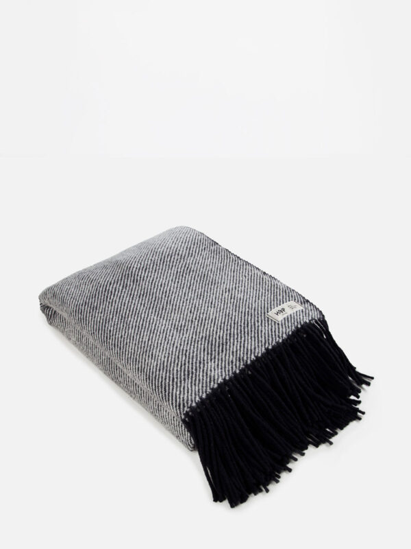 Koc wełniany HopDesign – RURU (black) - obrazek 2