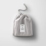 Prześcieradło z gumką PURE HopDesign – jasno szare