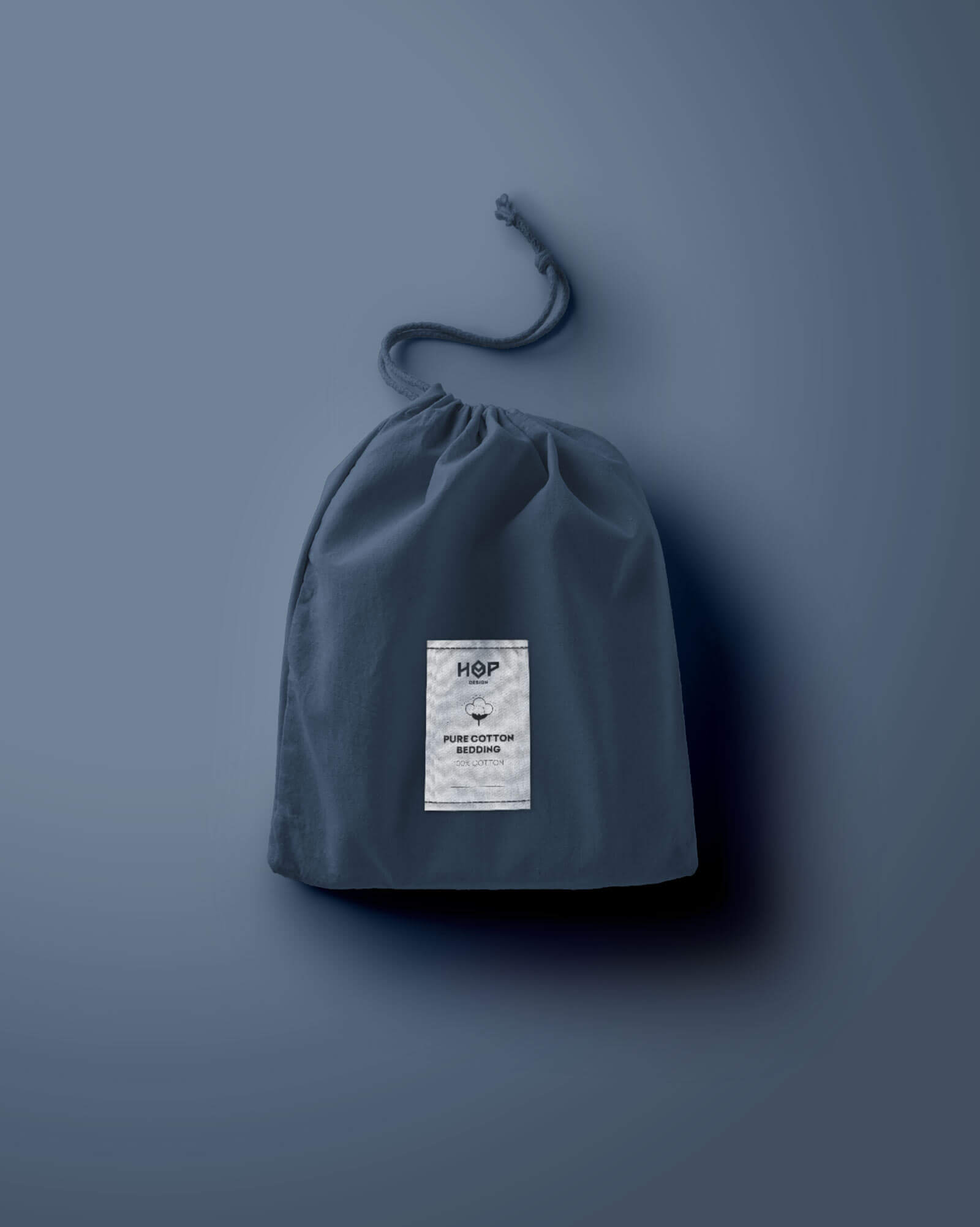 download Prześcieradło z gumką PURE HopDesign – przygaszony granat - obrazek 1