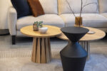Drewniany stolik kawowy okrągły Sole – lite drewno dębowe - obrazek 33