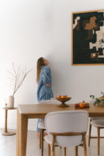 Dębowy, oryginalny stolik boczny Hoya - obrazek 8