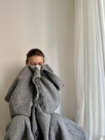 Koc wełniany ALPAK (szary) HopDesign - obrazek 6