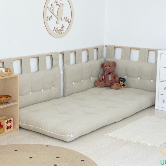 Drewniany drążek do futonów na ścianę 100 cm