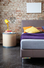 Łóżko kontynentalne na nogach FLUO - obrazek 4