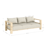Tapicerowana nowoczesna sofa BARE z funkcją spania - obrazek 22