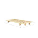 Łóżko JAPAN OAK z drewna dębowego