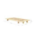 Łóżko JAPAN OAK z drewna dębowego