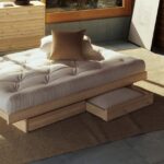 Łóżko KANSO BED RAW z dwoma szufladami