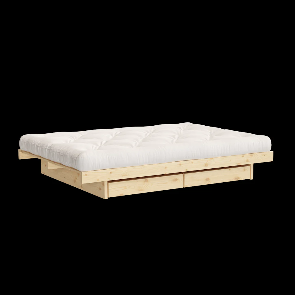 Łóżko KANSO BED RAW z czterema szufladami - obrazek 2