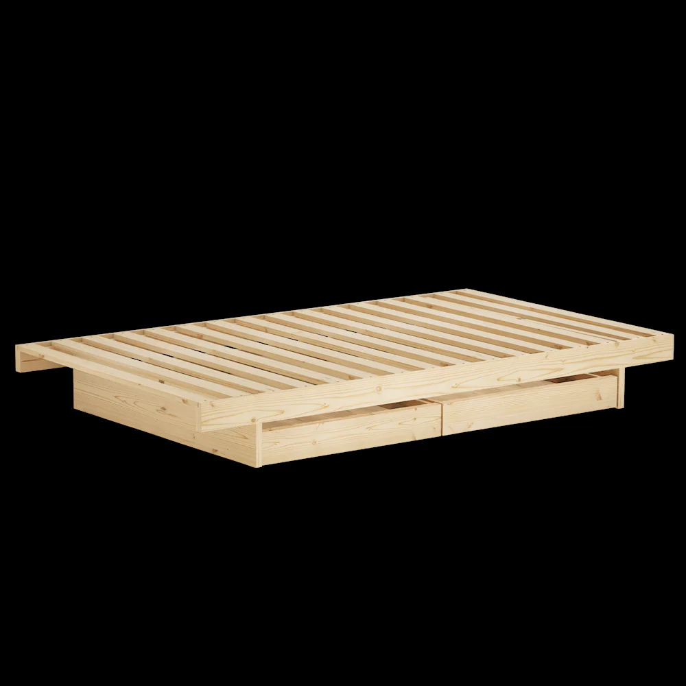 Łóżko KANSO BED RAW z dwoma szufladami - obrazek 18