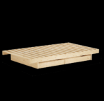 Łóżko KANSO BED RAW z dwoma szufladami - obrazek 19