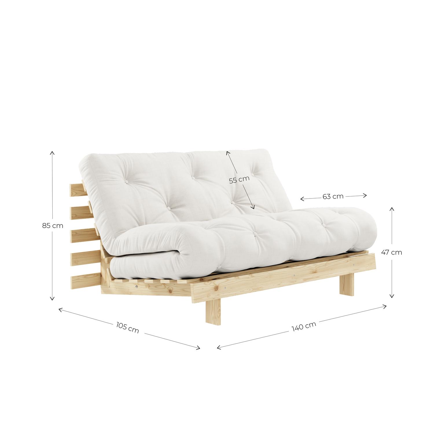 Karupdesign_roots140_measurement_1 Sofa ROOTS - różne rozmiary i kolory - obrazek 43