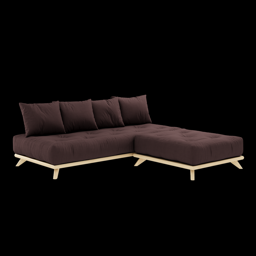 Karupdesign_senzadaybed_129101715200_pine_clearlacquered_cottonpolyester_brown_packshot_2 Sofa SENZA DAYBED - obrazek 11