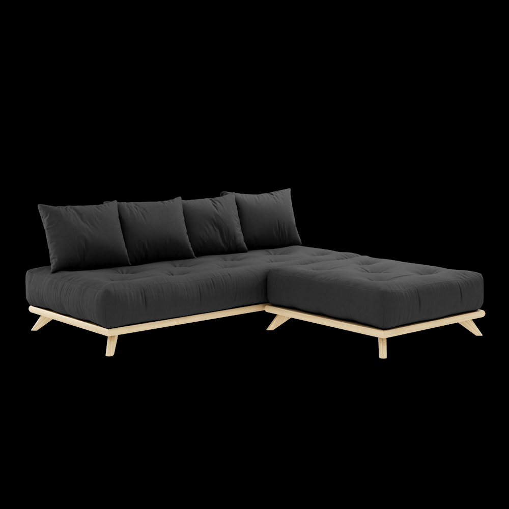 Karupdesign_senzadaybed_129101734200_pine_clearlacquered_cottonpolyester_darkgrey_packshot_2 Sofa SENZA DAYBED - obrazek 14