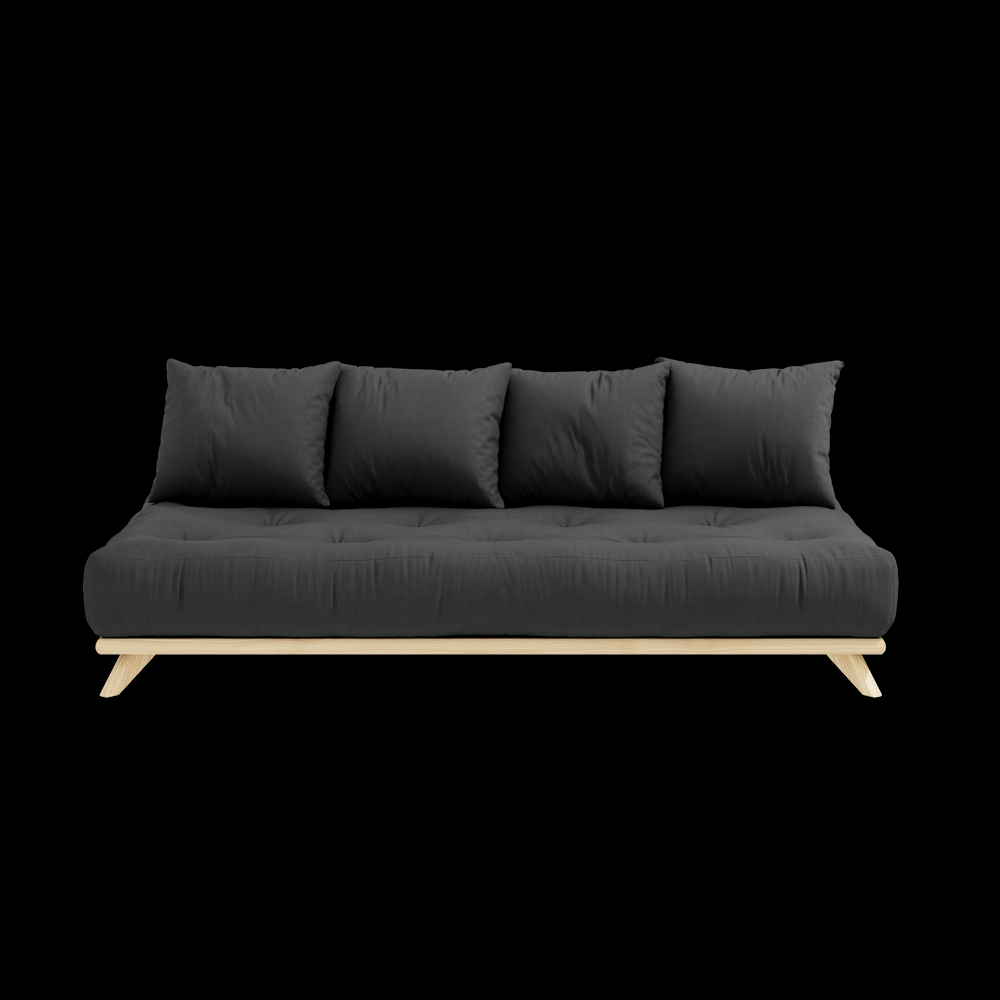 Karupdesign_senzadaybed_129101734200_pine_clearlacquered_cottonpolyester_darkgrey_packshot_3 Sofa SENZA DAYBED - obrazek 15