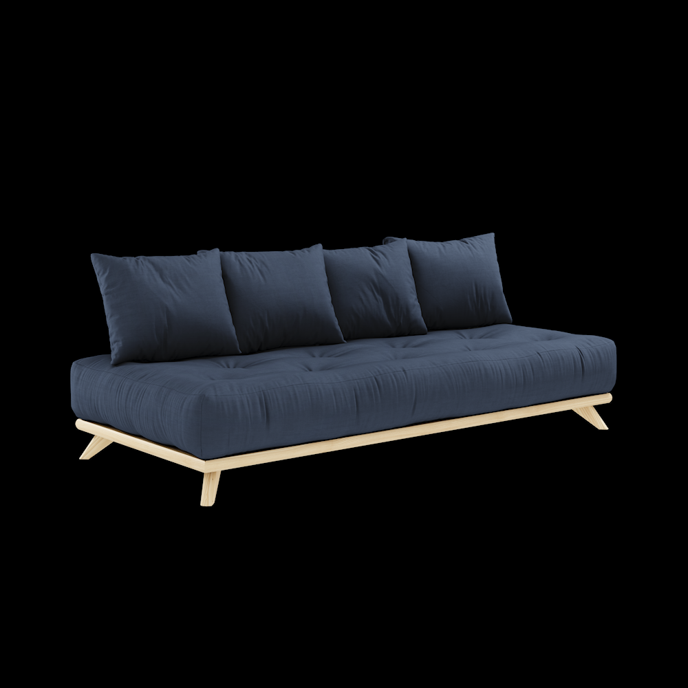 Karupdesign_senzadaybed_129101737200_pine_clearlacquered_cottonpolyester_navyblue_packshot_1 Sofa SENZA DAYBED - obrazek 16