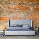 LEA - łóżko tapicerowane z wyjątkowym zagłówkiem