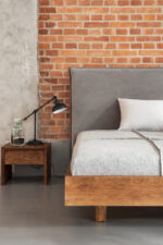 LATINA - lewitujące łóżko z wysokim, tapicerowanym zagłowiem - obrazek 10