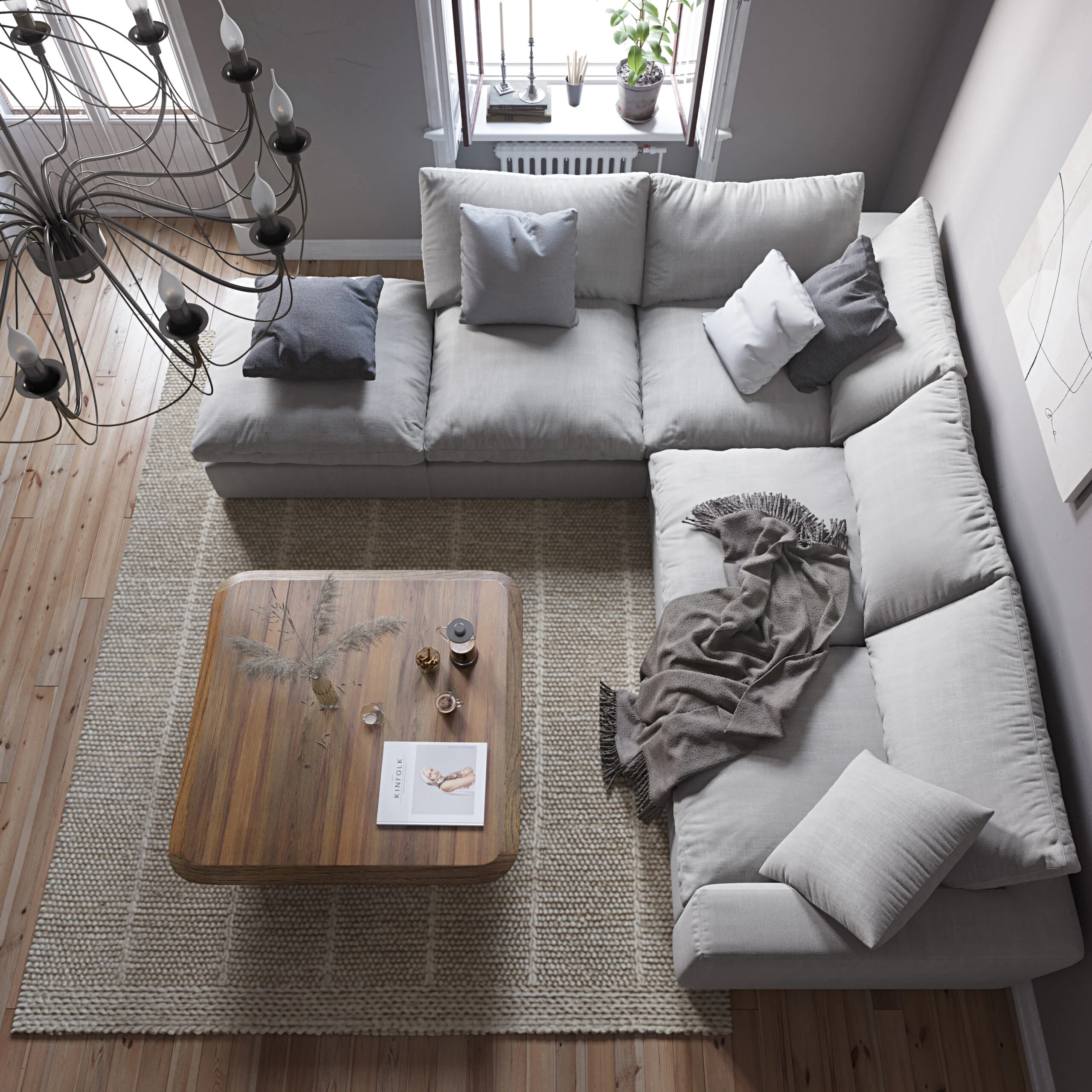 Komfortowa, głęboka sofa modułowa LAZY - do zobaczenia na ekspozycji salonu - obrazek 5