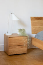 MARCO - elegancki stolik nocny z dwiema szufladami - obrazek 3