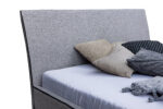 VEZO - tapicerowane delikatne łóżko z pochylonym zagłówkiem - obrazek 6