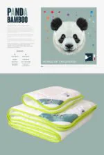 BABIES antyalergiczny komplet dziecięcy PANDA BAMBOO (kołderka i poduszka) - obrazek 4