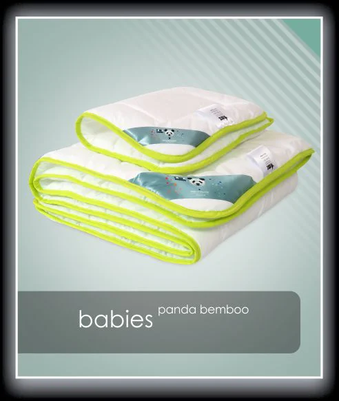 BABIES antyalergiczny komplet dziecięcy PANDA BAMBOO (kołderka i poduszka) - obrazek 5