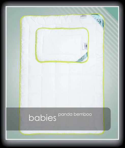 BABIES antyalergiczny komplet dziecięcy PANDA BAMBOO (kołderka i poduszka) - obrazek 6