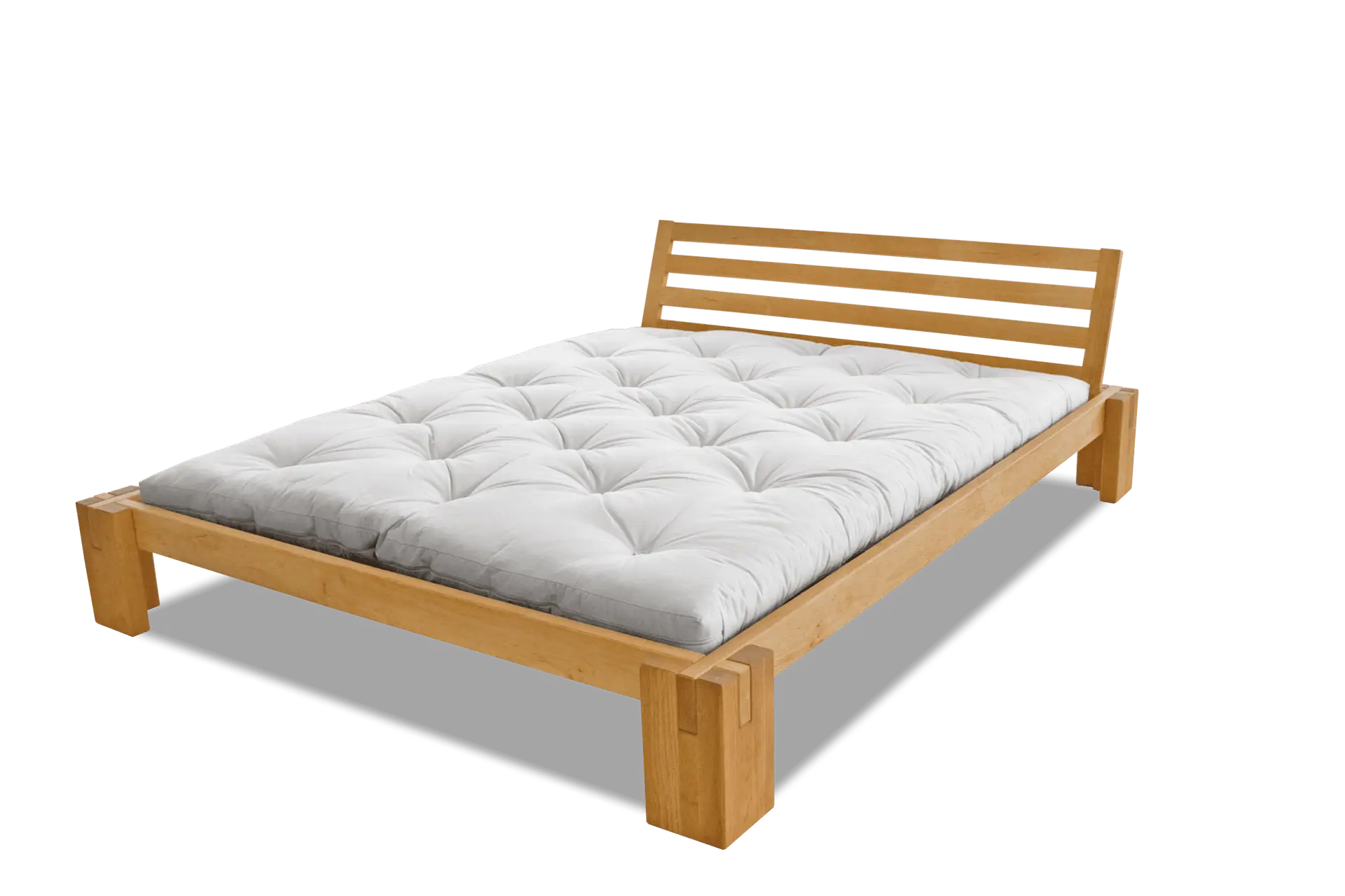 basic olcha natur Minimalistyczne łóżko drewniane BASIC – piękne w swej prostocie. Różne rozmiary i warianty. - obrazek 1