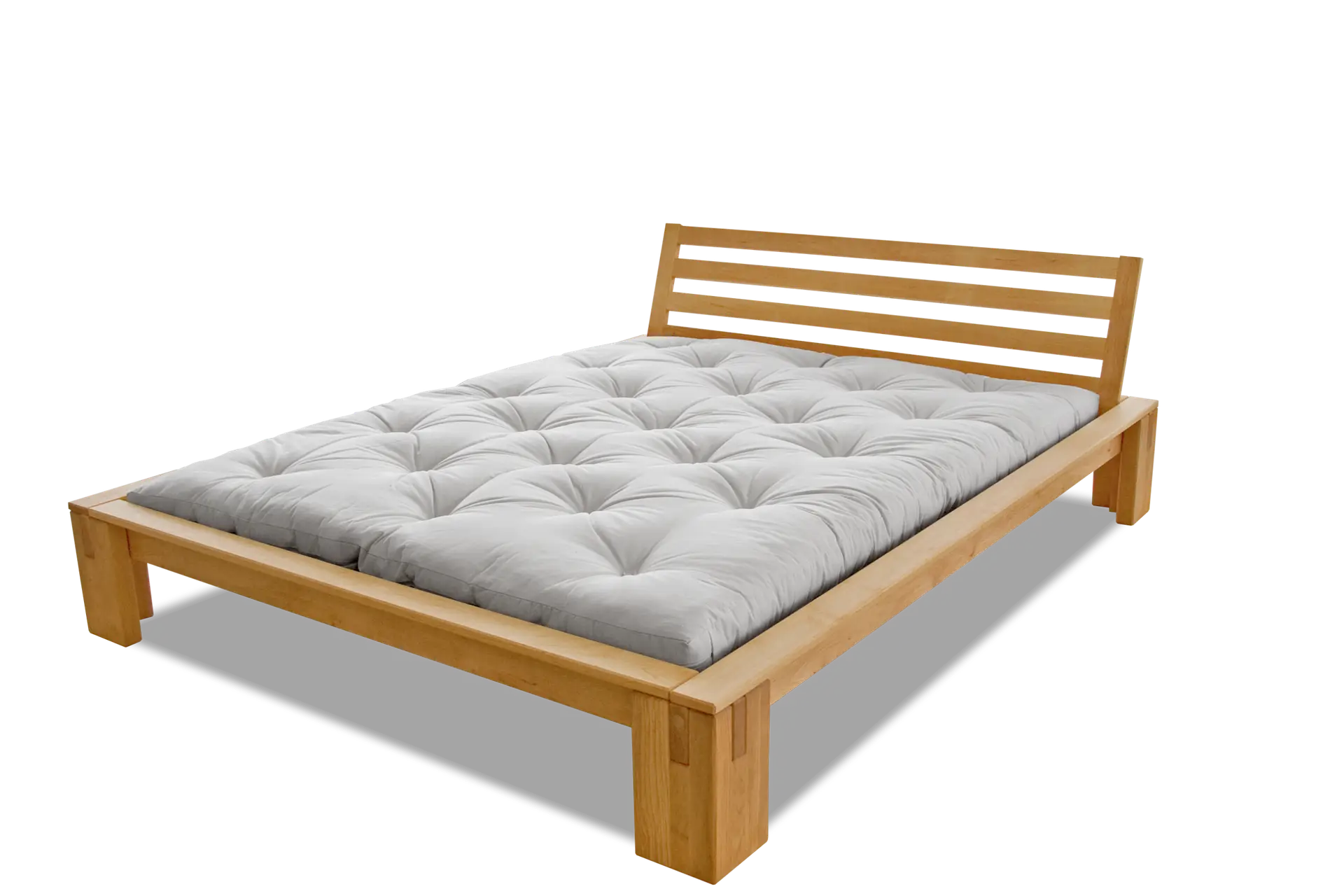 basic plus olcha natur Łóżko drewniane BASIC PLUS – drewniana klasyka. Różne rozmiary i warianty. - obrazek 1