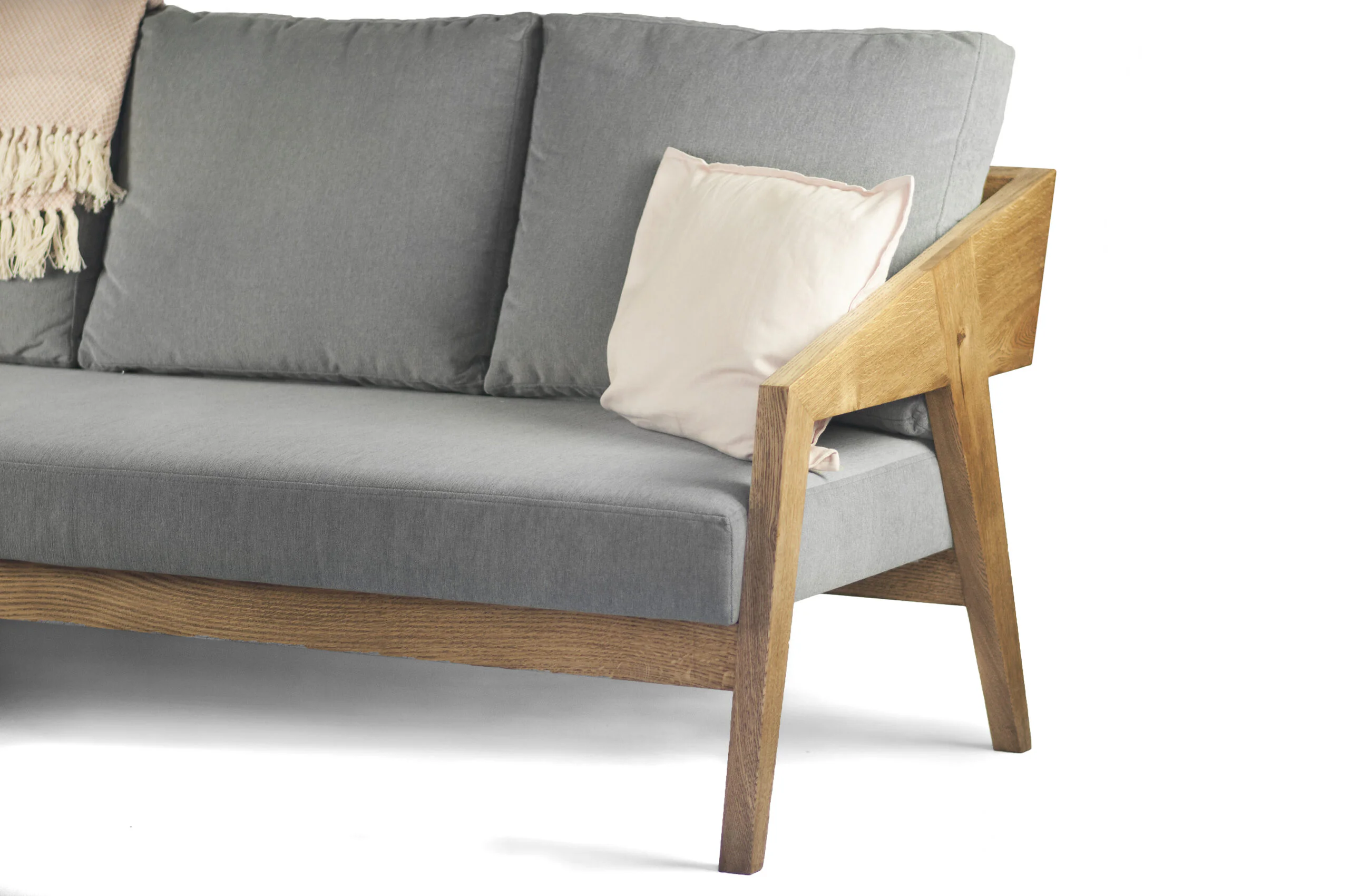 Sofa nierozkładana dębowa Piko - obrazek 2