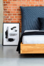 LATINA - lewitujące łóżko z wysokim, tapicerowanym zagłowiem - obrazek 4