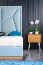VERTI - wyjątkowe, wysokie łóżko tapicerowane - obrazek 4