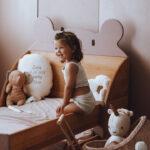 Łóżko Miś - lite, olejowane drewno olchowe i sosnowe