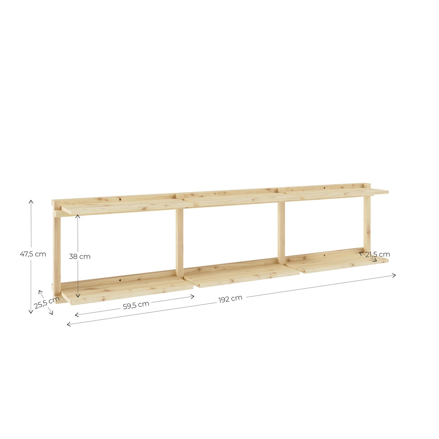 Karupdesign_GrooveWide_Measurement_1 Regał GROOVE szeroki, Karup Design - obrazek 13