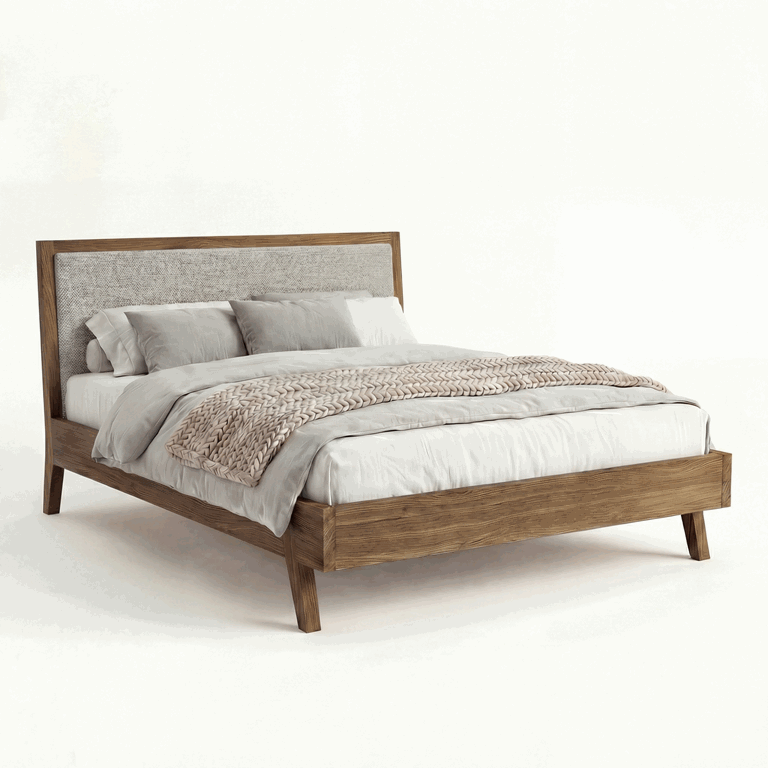 pikobed_smoked Łóżko dębowe Piko, Szyszka Design - obrazek 1